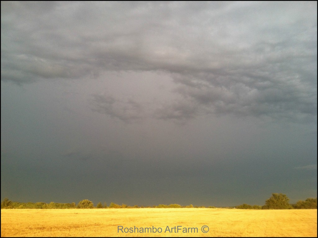 Dramatic sky- unaltered, it was really that vibrant!